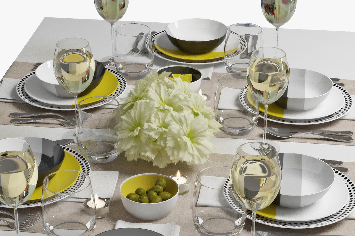 table setting 03, an Object 3D Model by 3dcruz (Photo 10 of 13)