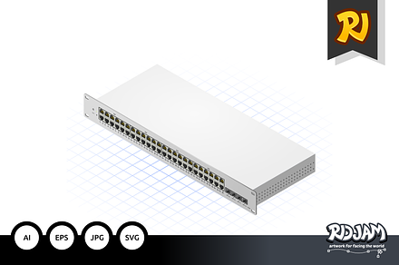 Isometric Switch with SFP Port