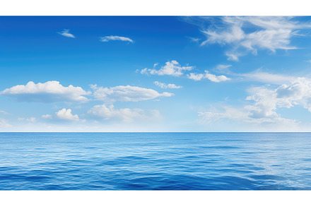 horizon blue scenery ocean landscape, a Nature Photo by pikepicture