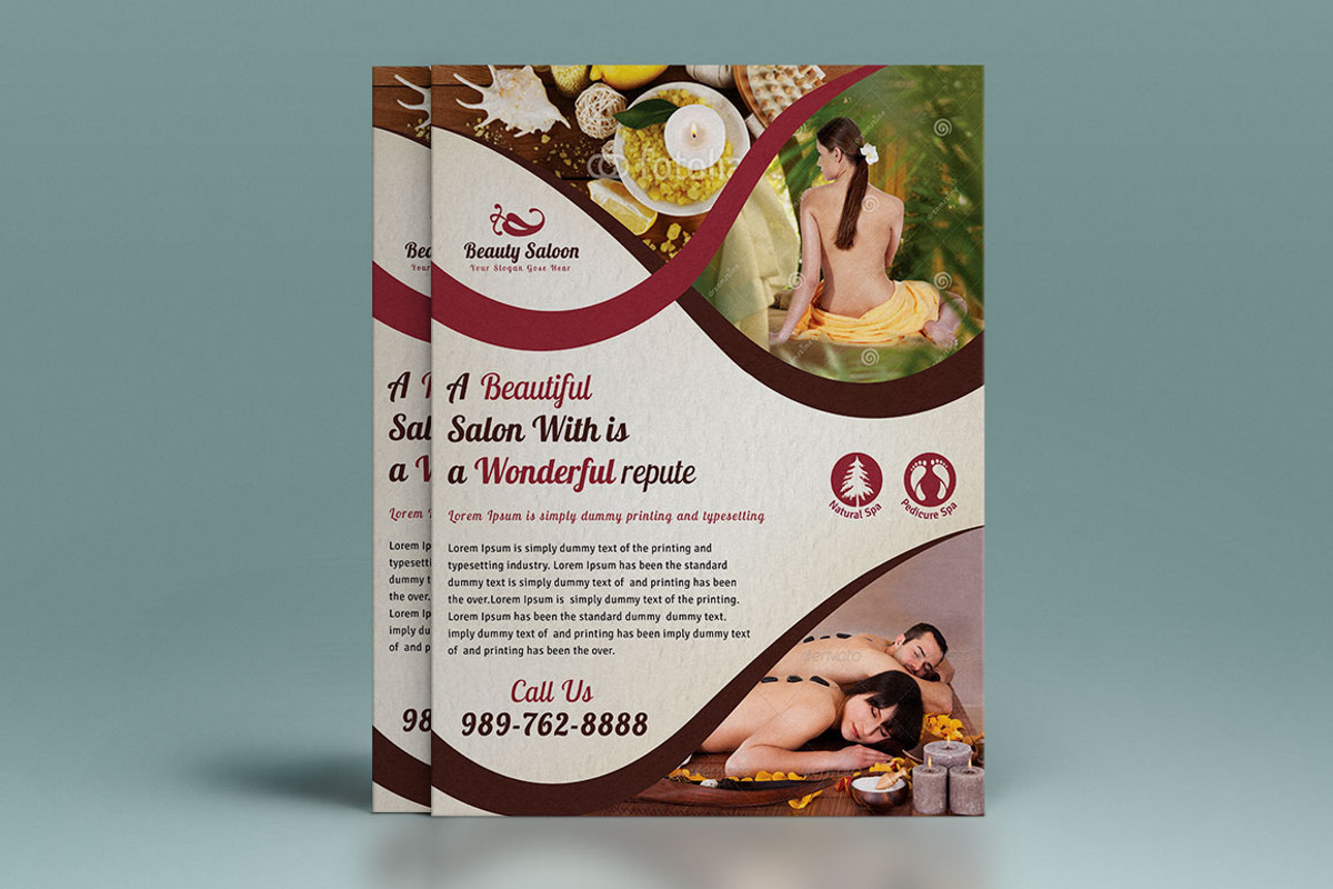 Beauty Salon Flyer, a Flyer Template by Dotnpix (Photo 2 of 5)