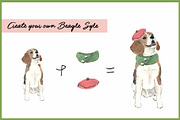 Beagle Clipart Digital Paper, an Animal Illustration by VianneArt (Thumbnail 6 of 7)