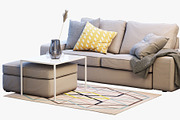 Two-seat sofa 2 3d model, a Furniture 3D Model by 3dmitruk (Thumbnail 5 of 10)