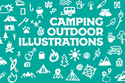 Camping & Outdoor Illustrations, an Illustration by Graticle (Thumbnail 1 of 2)