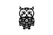 Cute Owl Silhouette Bundle, an Illustration by yasushie (Thumbnail 7 of 31)