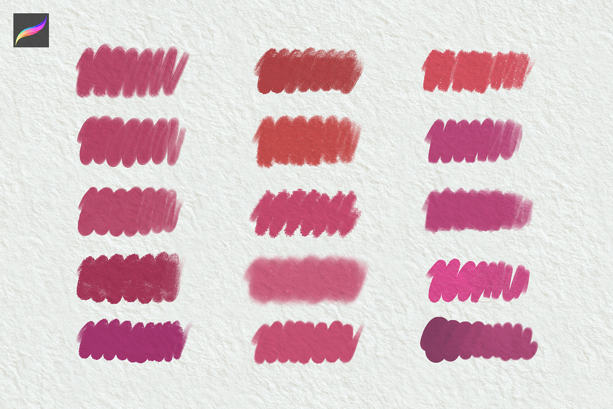 Gouache Texture Procreate Brush Set, a Brush Add-On by Moon House Shop (Photo 4 of 5)