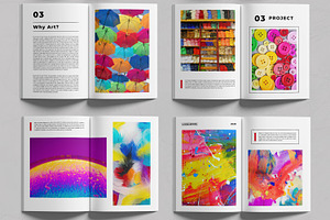 Art Exhibition Look Book Layout