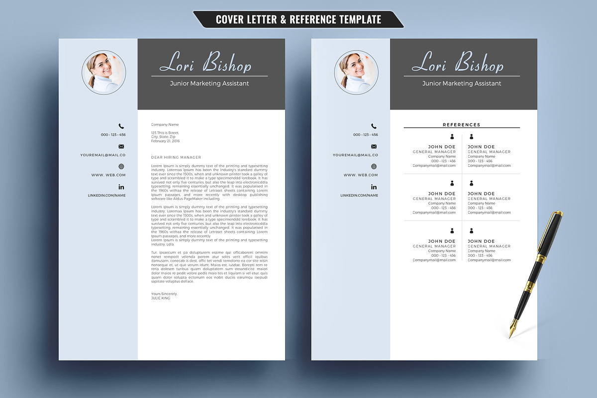 Resume/CV Template for Word, a Resume Template by TemplateCrafts (Photo 2 of 3)