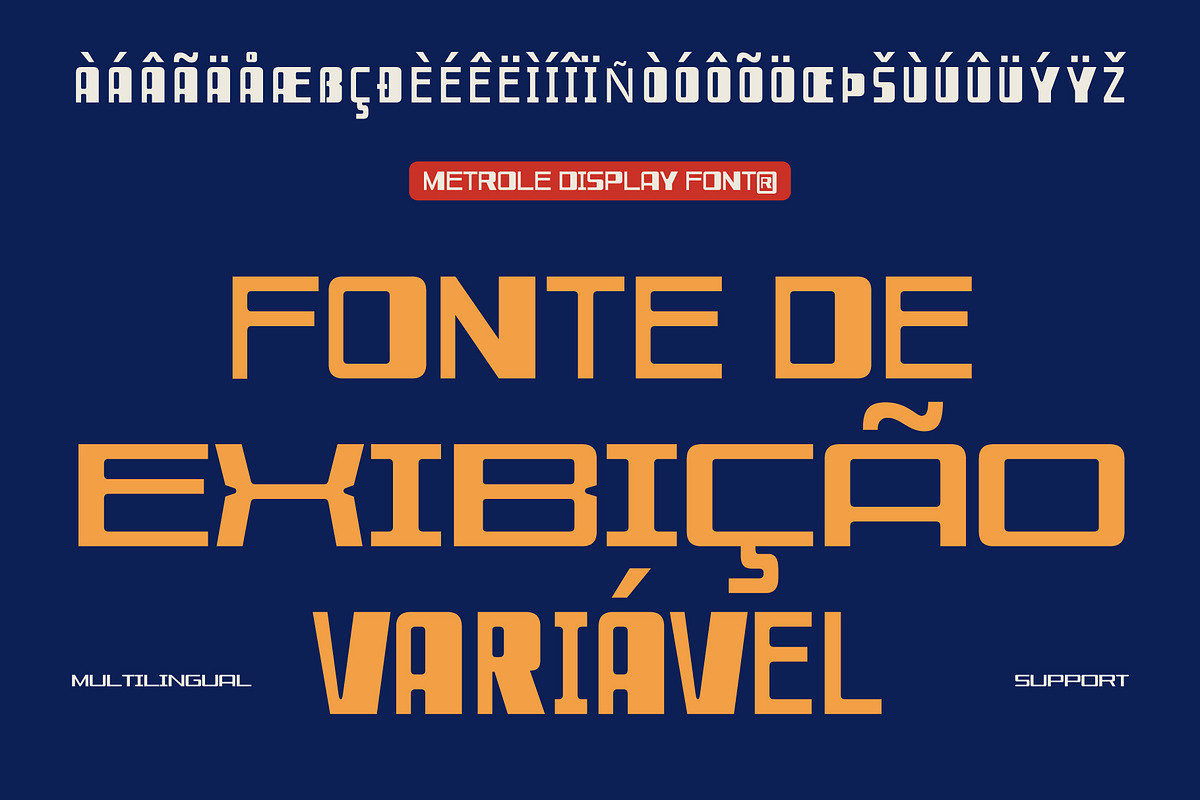 Metrole – Contrast Variable Display, a Sans Serif Font by Drizy (Photo 6 of 10)