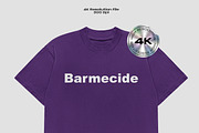 Boxy t-shirt mockup, a Shirt Mockup by Barmecide Mockup Studio (Thumbnail 2 of 3)