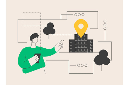 Get directions abstract concept, an Illustration by Visual Generation