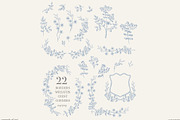 Floral wedding clip art. Artisan, a Decorative Illustration by GrafikBoutique (Thumbnail 2 of 5)