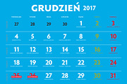 Polish Calendar 2017, a Brochure Template by Feelings (Thumbnail 4 of 5)