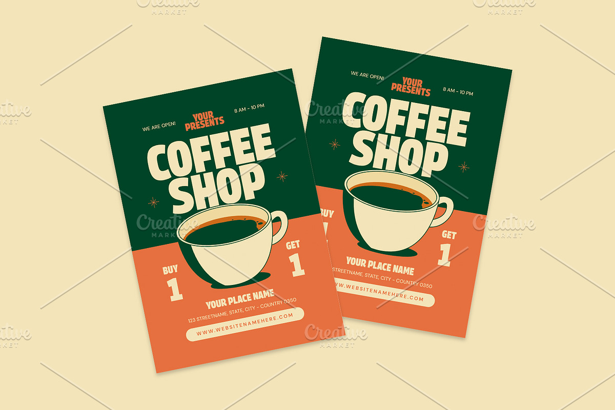 Coffee Shop - Flyer, a Poster Template by Izdihaar_Studio (Photo 1 of 3)