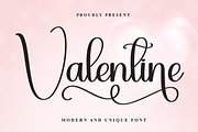 Valentine | Script Font, a Handwritten Font by Scratchones (Thumbnail 1 of 9)