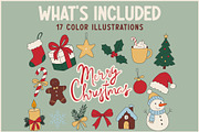 Christmas Doodle Clipart Bundle, a Seasonal Illustration by OREHOVKA (Thumbnail 2 of 3)