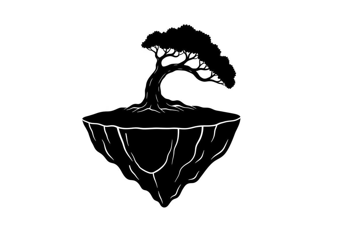 50 Floating Island Bonsai Vector Bun, an Illustration by Designs_River (Photo 2 of 51)