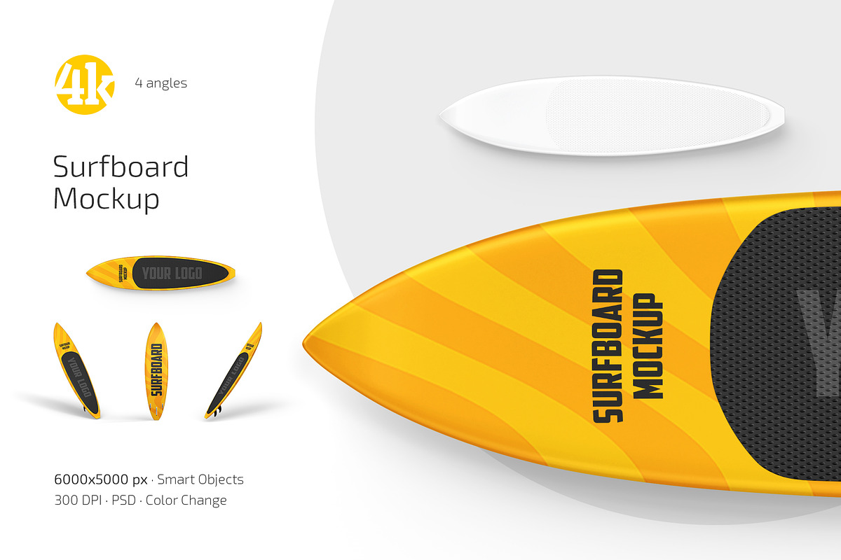 Surfboard Mockup Set, a Product Mockup by Country4k (Photo 1 of 4)