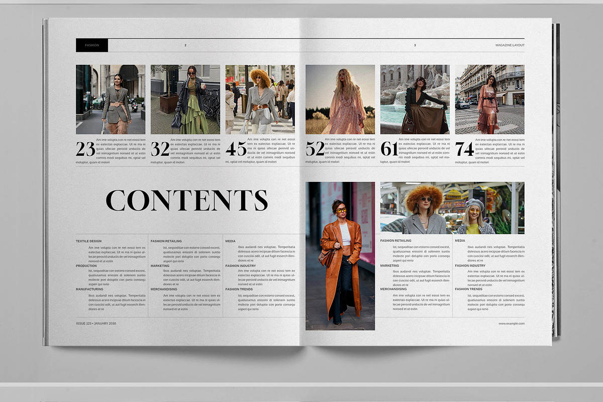 Fashion Magazine Template, a Magazine Template by Boris Cupac (Photo 3 of 7)