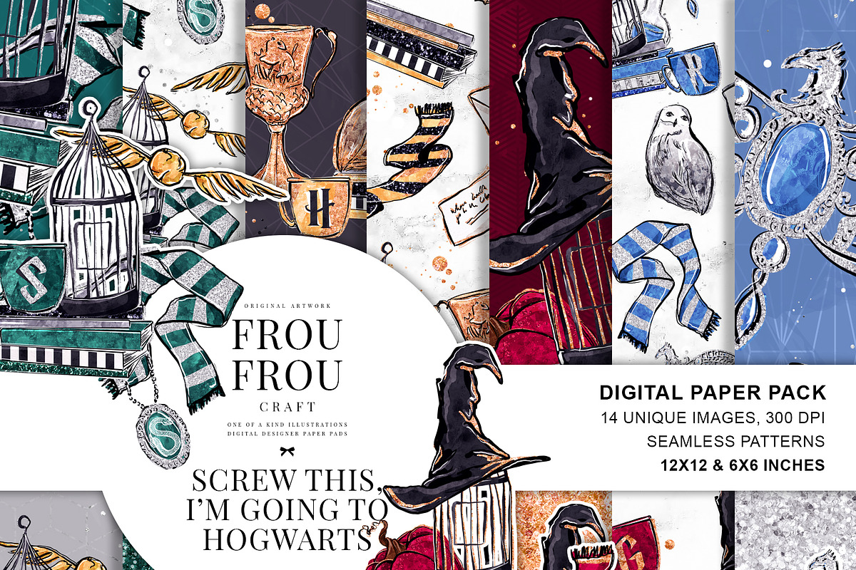 Magician Movie Paper Pack, a Pattern Graphic by Frou Fou Craft (Photo 1 of 9)