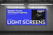 Light Screens Mockup, an Advertising Mockup by Permadi Creative (Thumbnail 2 of 4)