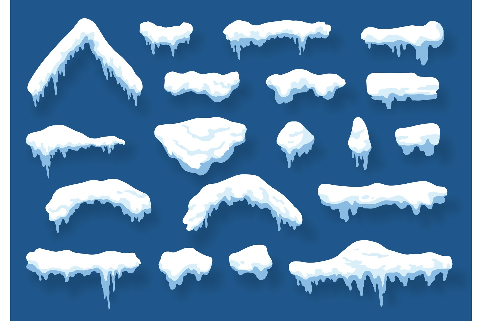Snow, ice cap with shadow. Snowfall, a Texture Graphic by the8monkey