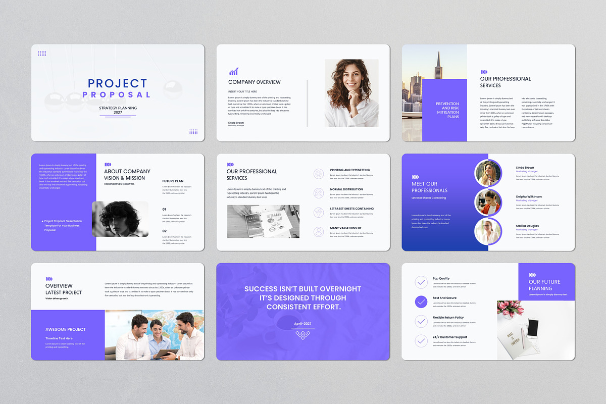 Project Proposal PowerPoint Template, a Presentation Template by Design Vault (Photo 2 of 4)