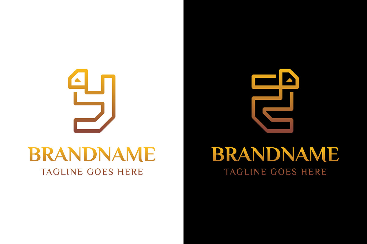 Letter Y Z Diamond Line Logo, a Branding & Logo Template by Pray Art Design Studio