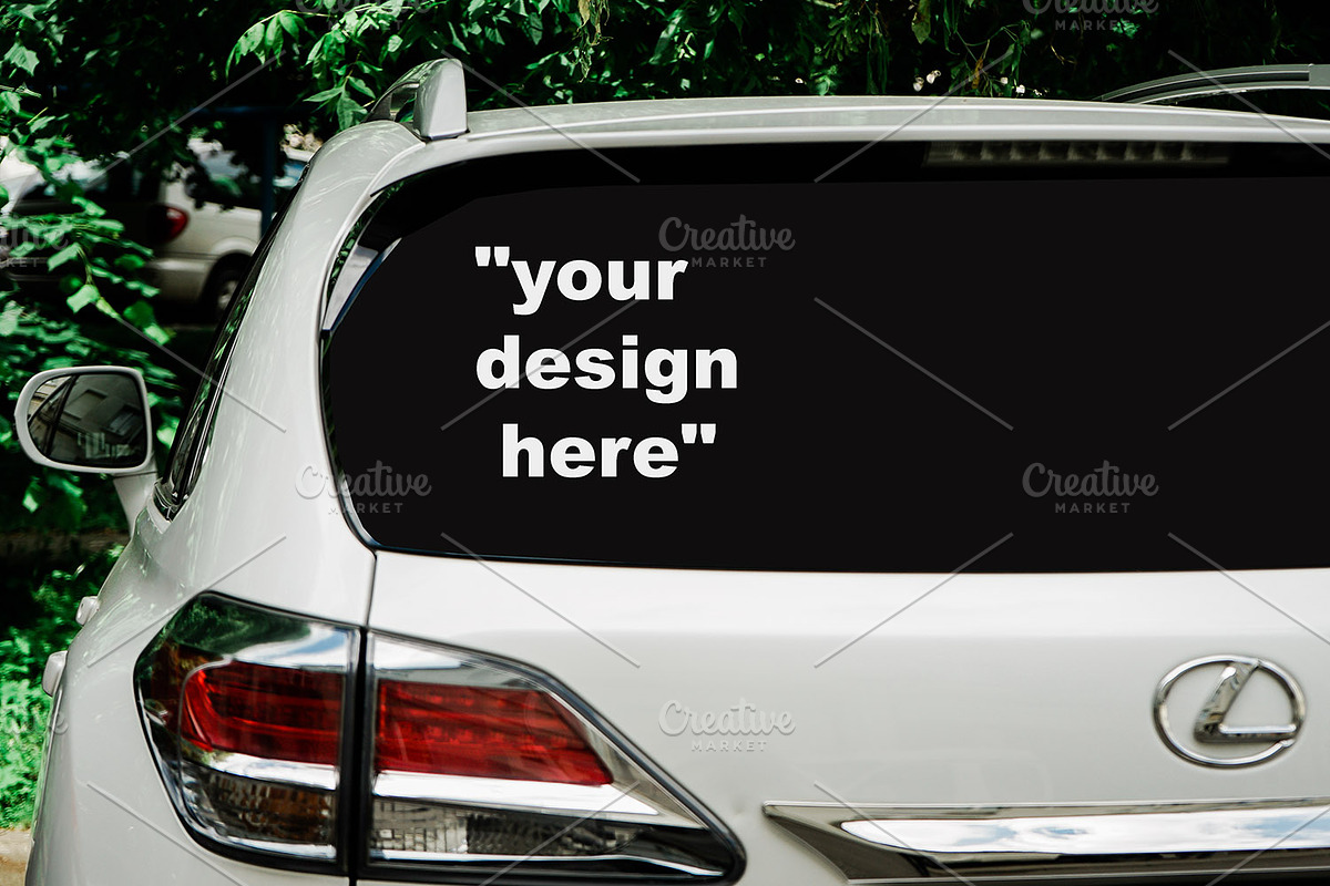 Car Window Mockups for Car Stickers, a Mockup by VetalStock (Photo 10 of 11)