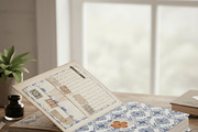 Blue Toile de Jouy Pattern Paper Set, a Pattern Graphic by Maishop (Thumbnail 8 of 15)