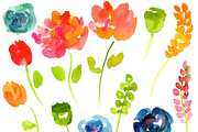 Watercolor Florals Abstract Flowers, an Illustration by Sandra Jones Art (Thumbnail 3 of 4)