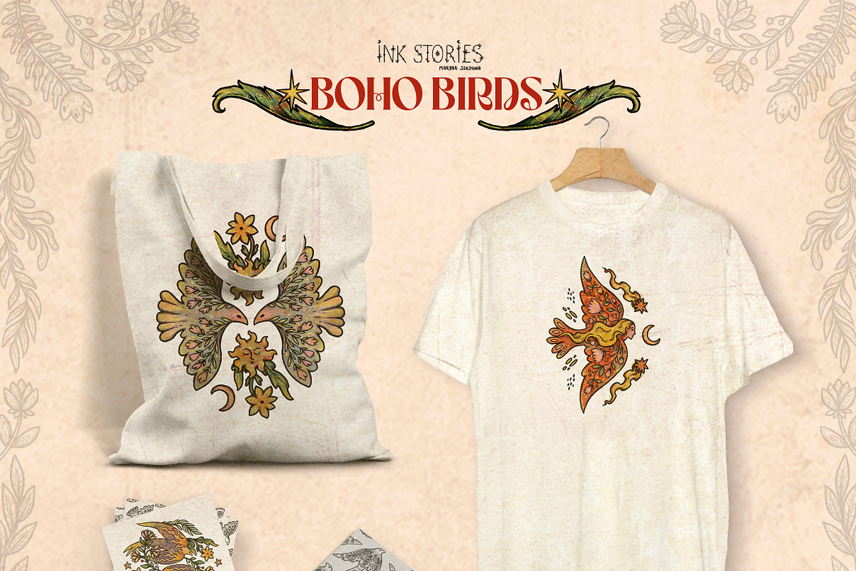 Boho Birds, an Animal Illustration by Ink Stories (Photo 16 of 16)