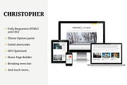 Christopher-Magazine WordPress Theme, a WordPress Template by SiloCreativo (Thumbnail 1 of 6)