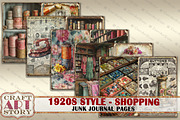 Fashion 1920s style sewing shopping, a Person Illustration by CraftArtStory (Thumbnail 3 of 6)
