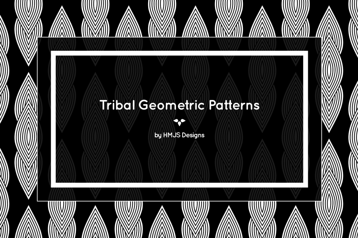 Tribal Geometric Pattern, a Pattern Graphic by HMJS Designs (Photo 2 of 6)