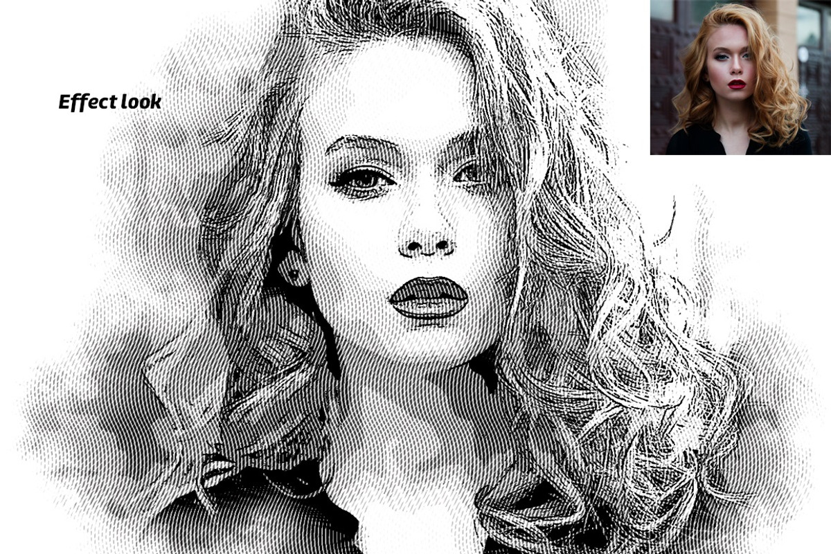 Illustration Photoshop Action, an Action Add-On by MRI STUDIO (Photo 5 of 11)