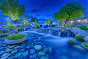A breathtaking waterfall set amidst, a Nature Photo by ZinetroN