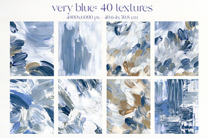 VERY PERI & BLUE Abstract Textures