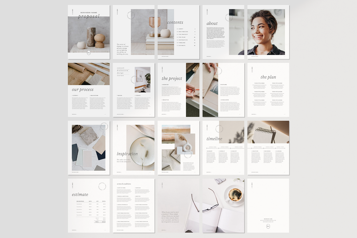 Client Proposal Template Canva, a Presentation Template by frommakertomaker (Photo 3 of 10)