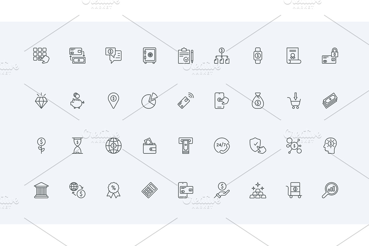 Bank investment finance deposit icon, an Object Illustration by Lemberg Vector
