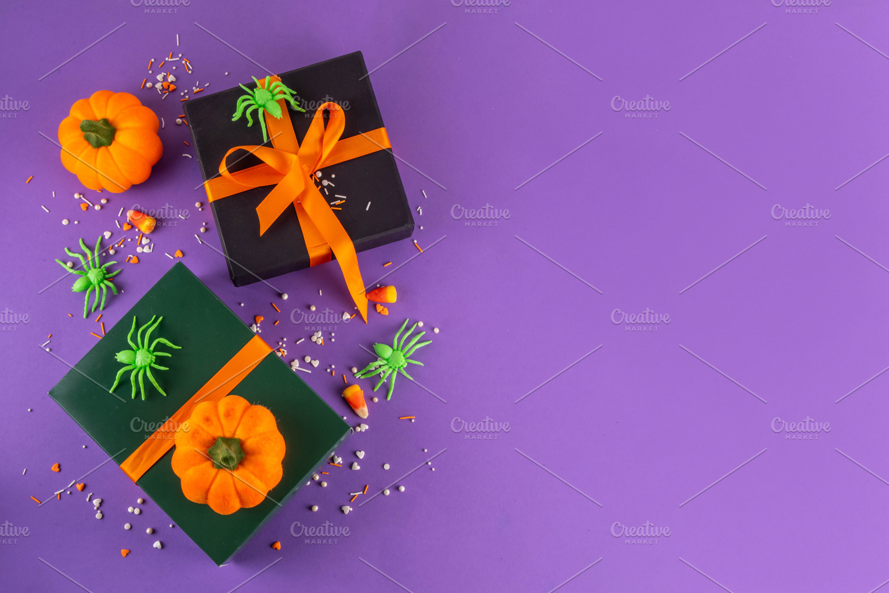 High colored bright Halloween greeting card background, Hallowee, a Holiday Photo by Rimma