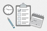 Daily Task Planning Illustration, a Work Illustration by Partikusi Design (Thumbnail 3 of 3)