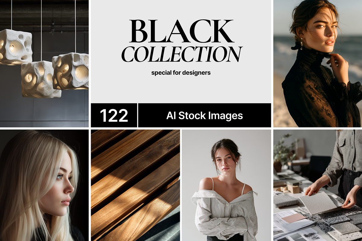 122 Black Fashion Stock Images, a Beauty & Fashion Photo by Welovegraphics (Photo 1 of 10)