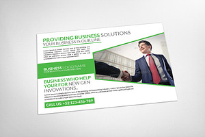 Corporate Business Solution Postcard