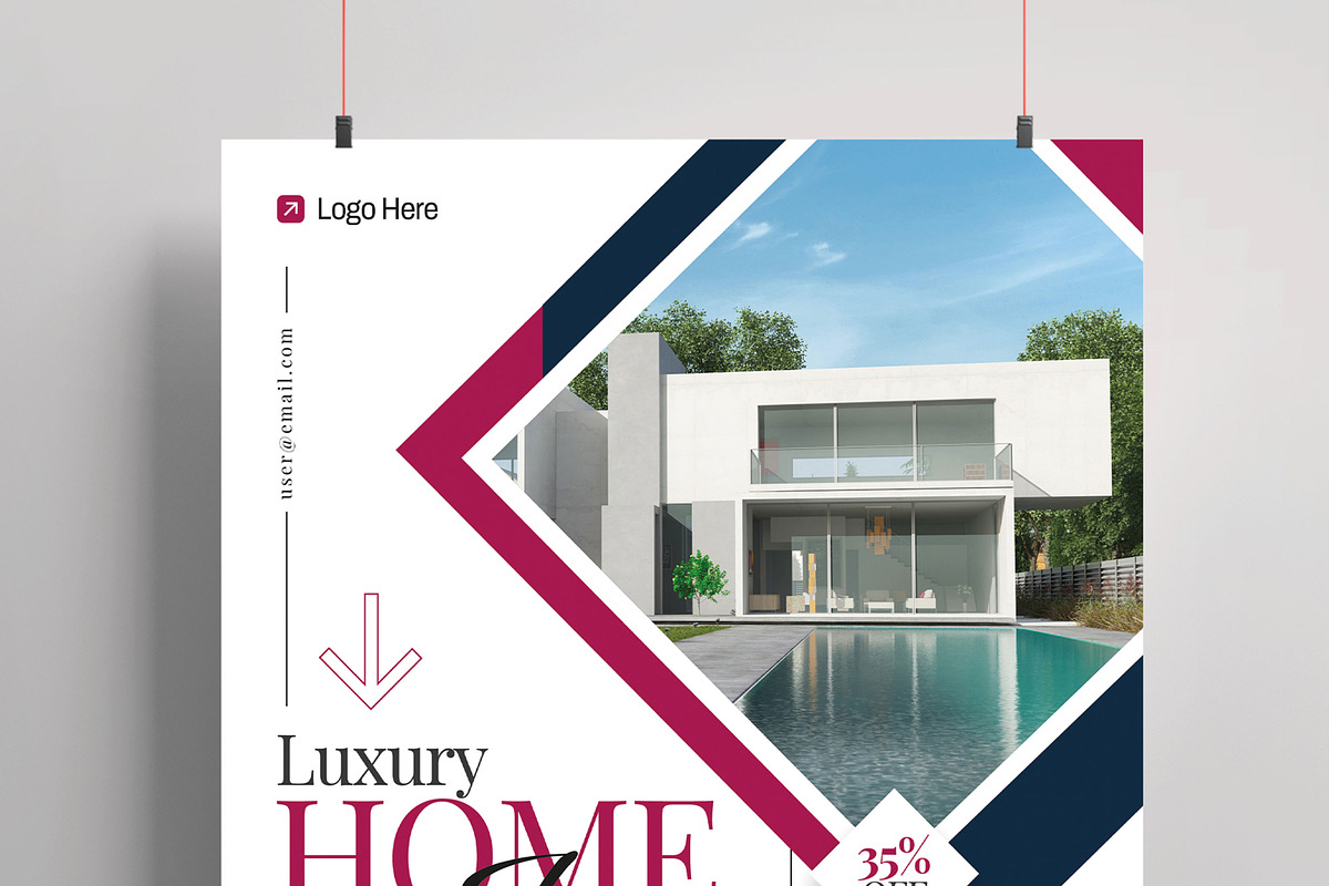 Luxury Home For Sale Flyer Template, a Flyer Template by MightyDesign (Photo 2 of 6)
