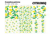 Fresh Lemon Seamless Pattern Set, a Graphic by Asya Melkonyan Patterns (Thumbnail 5 of 14)