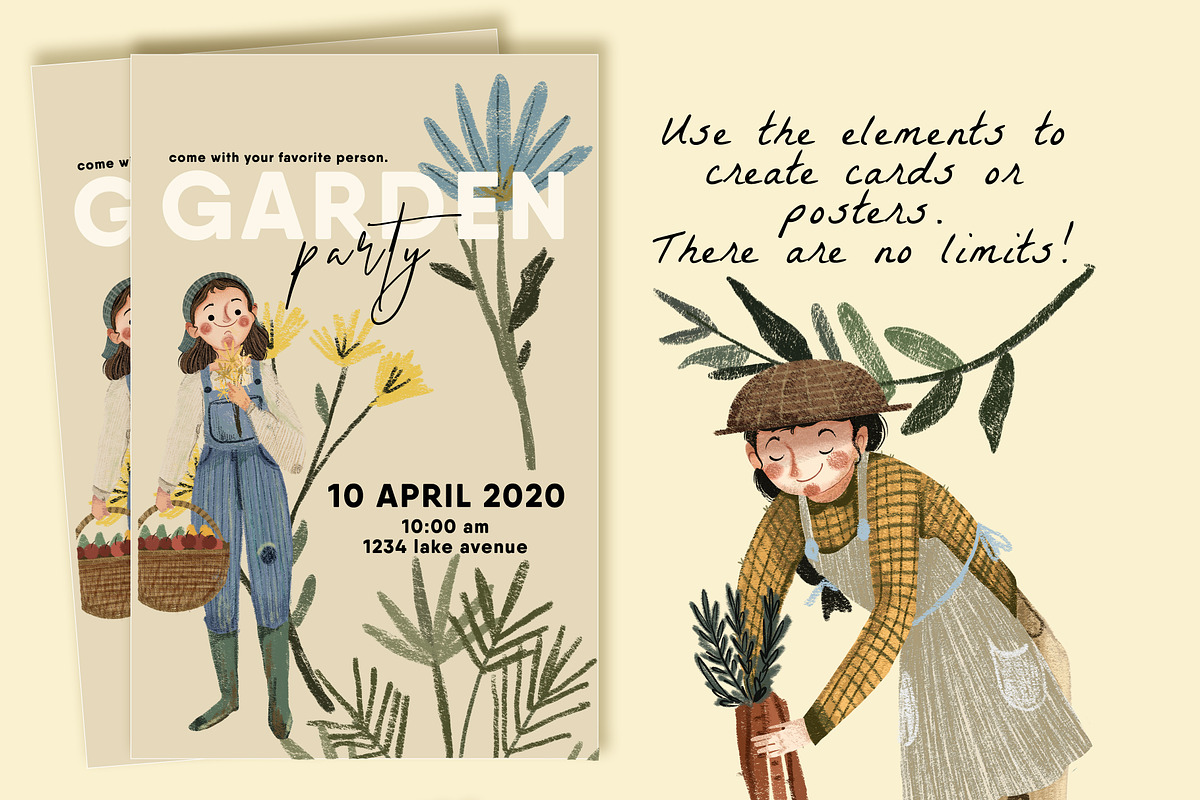 Garden and Farm Clip art, an Illustration by Cocoa studio by Eliza M (Photo 7 of 7)