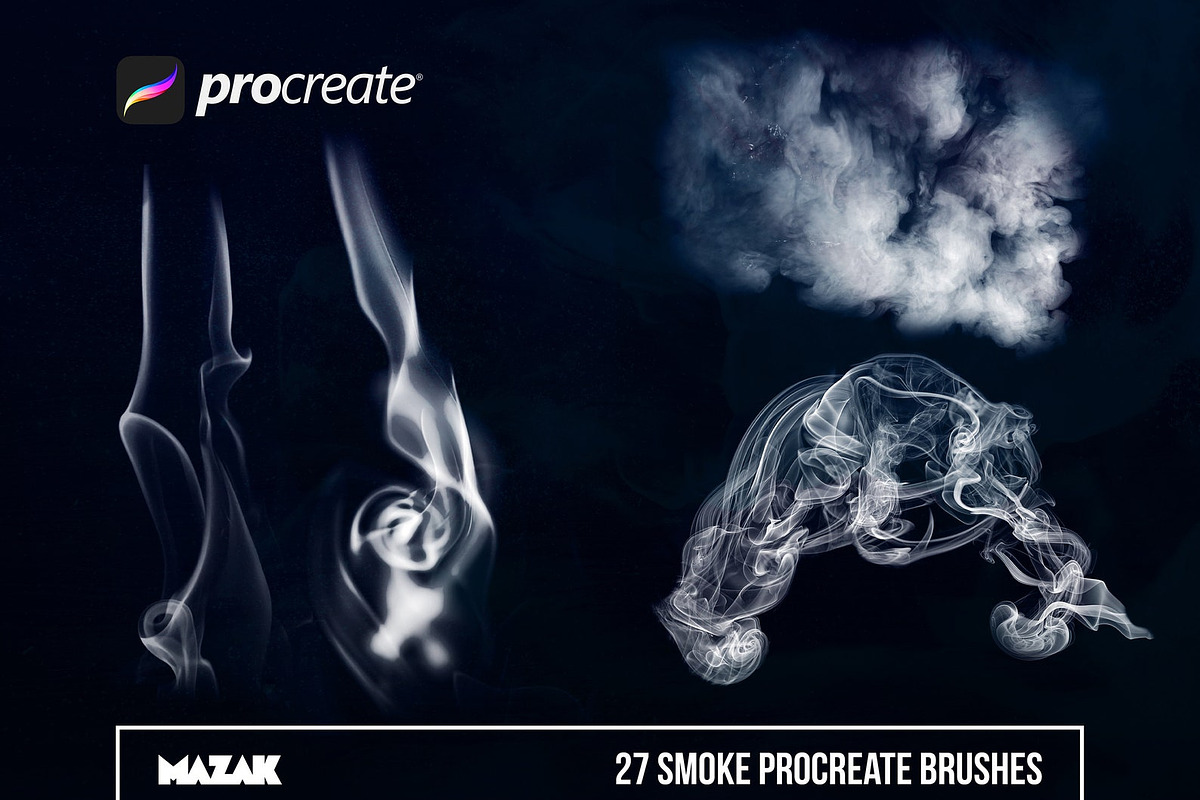 Procreate smoke brushes, a Brush Add-On by Endete & Mazak brushes (Photo 6 of 9)