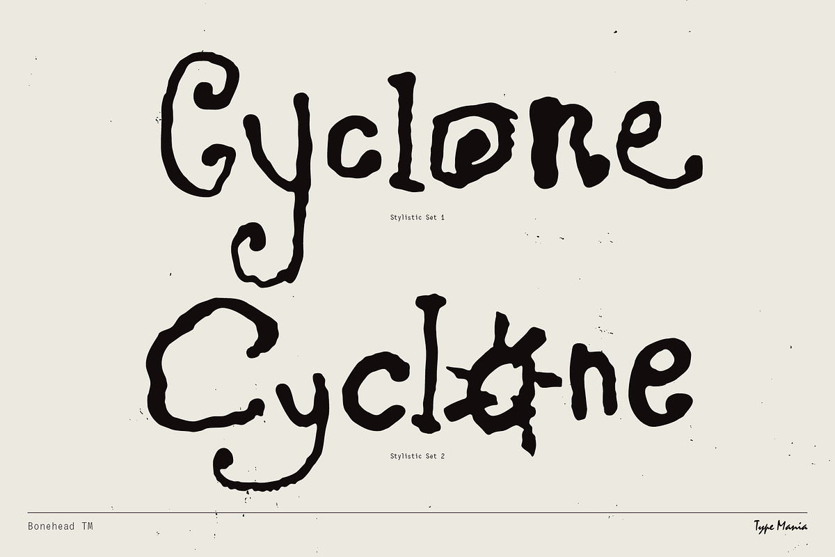 Bonehead TM – Raw Scribble, a Handwritten Font by Type Mania (Photo 4 of 10)