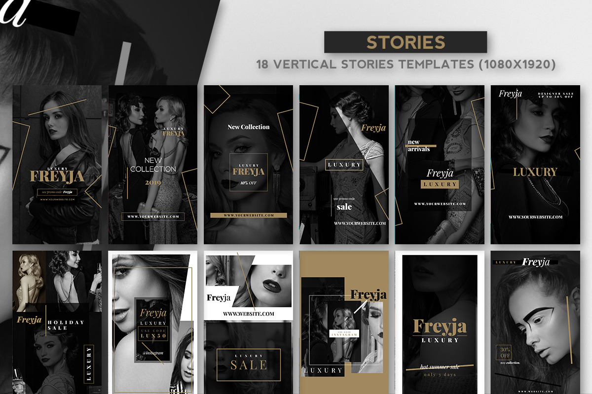 Freyja - Instagram Posts & Stories, a Social Media Template by RussGFX (Photo 3 of 4)