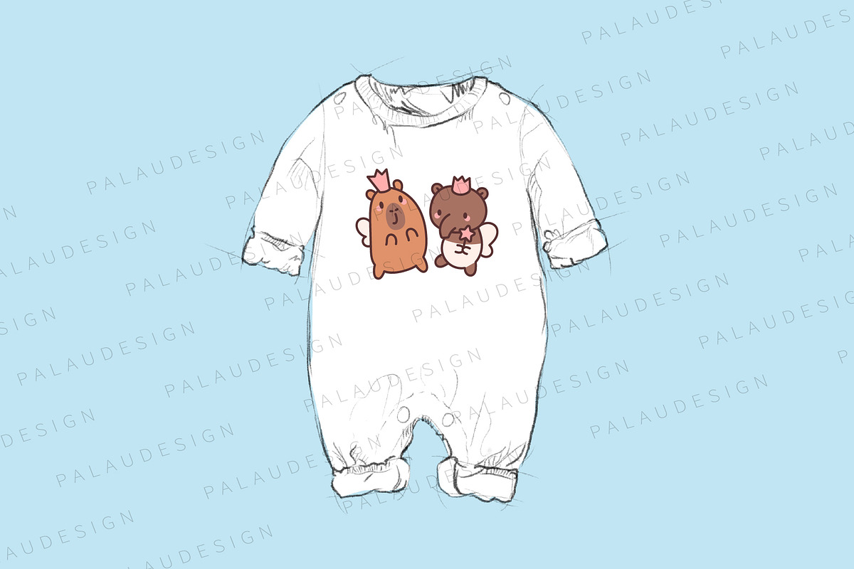 Cute Capybara with Good Friends, an Animal Illustration by Palau (Photo 7 of 12)